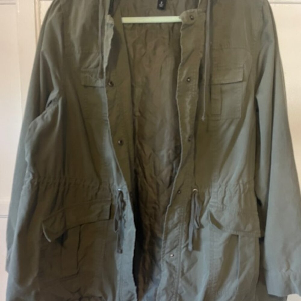 Torrid Utility Hooded Jacket In Torrid Size 2 Oli… - image 2